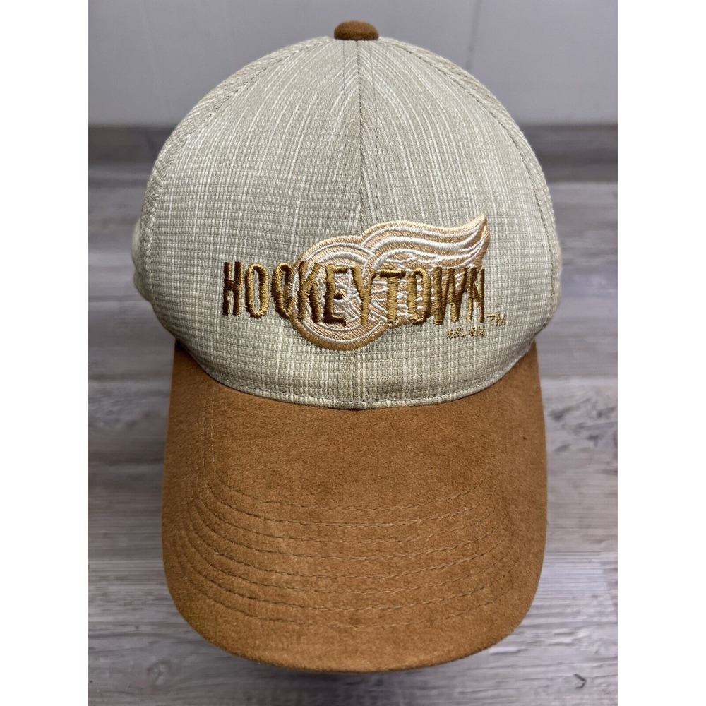 Detroit Red Wings Hat NHL Hockeytown Beige Adjustable OSFA Sports Specialties - Picture 2 of 10